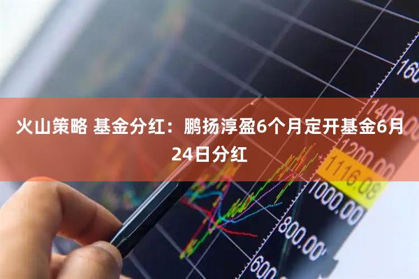 火山策略 基金分红：鹏扬淳盈6个月定开基金6月24日分红